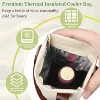 Tirrinia Wine Gift Bag, Insulated Padded Thermal Single Wine Bottle Carriers, Cooler Tote, Wine Lover Essentials - 4 of 4