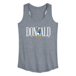 Women's - Disney - Donald Graphic Racerback Tank - 1 of 4