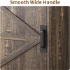 Farmhouse Narrow Coat Rack with Shoe Storage, 23.6" Small Hall Tree with Bench, 5 Hooks, 2 Cubbies & 1 Barn Door Cabinet for Entryway, Living room - 4 of 4