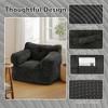 Pamapic Bean Bag Chair, Corduroy Lazy Sofa Bean Bags Comfy Couch with Armrests for Bedroom, Living Room, Apartment - 4 of 4