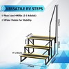 2/3/4/5 Step RV Step Stool with Handrail – Portable Pool Ladder with Non-Skid Tapes, Camper Steps for RV, Mobile Home - 2 of 4