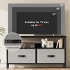 Dresser TV Stand 50 Inch Entertainment Center with Storage TV Stand for Bedroom Small TV Stand Dresser with Drawers and Shelves, TV & Media Console - 4 of 4