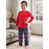 INSPIRE CHIC Men's Sleepwear Long Sleeve Tops and Pants Plaid Family Pajamas Set - 2 of 4