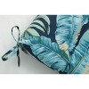 Outdoor/Indoor Blown Bench Cushion Tortola Midnight Blue - Pillow Perfect - image 3 of 4