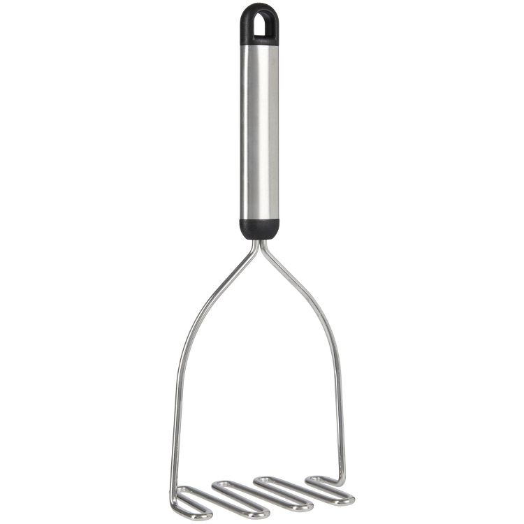GoodCook Ready Wire Potato Masher: Stainless Steel & Plastic, Dishwasher-Safe, Black, 12" Length, 4" Width, 4 of 4