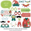 Big Dot of Happiness Colorful Christmas Sweaters - Ugly Sweater Holiday Party Photo Booth Props Kit - 20 Count - 2 of 4