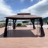 13x10 Outdoor Patio Gazebo Canopy Tent With Ventilated Double Roof And Mosquito net - 2 of 4