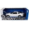 2011 Shelby GT500 Performance White with Grabber Blue Stripes 1/18 Diecast Model Car by Greenlight - 3 of 3