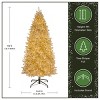 National Tree Company 7.5'/9'/10' Pre-Lit Platinum Metallic Artificial Christmas Tree Warm White Lights - 4 of 4