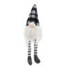 Whisen 3pcs Fabric Sitting Gnome, Christmas Table Home Ornaments for Holiday Party Gifts - White & Gray - 2 of 4