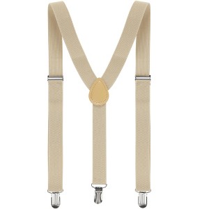 Allegra K Women's Adjustable Metal Clamp Elastic Suspenders Braces - 1 of 4