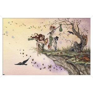 Trends International Amy Brown - Where The Wind Takes You Framed Wall Poster Prints - 1 of 4
