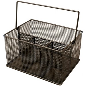 Sorbus Mesh Utensil Caddy - Organize & Serve in Style! Perfect for Kitchen, Parties, and More. Multi-purpose with Compartments & Sturdy Handle - 1 of 4