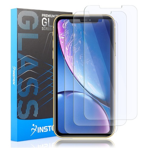 Insten 3 Pack Clear Tempered Glass Screen Protector For Iphone Xr 11 6 1 9h Anti Scratch Anti Fingerprint Target