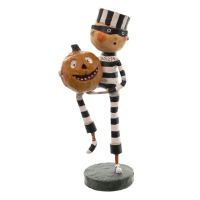 Lori Mitchell 6.25" Pumpkin Thief Halloween Prisoner Jail  -  Decorative Figurines