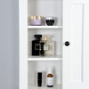 CAVINAS Bathroom Wall Storage Cabinet with 1 Door&3 Cubbies,Wall Mounted Cabinet for Bathroom,Kitchen,Bedroom&Living Room,MDF Board,White - 4 of 4