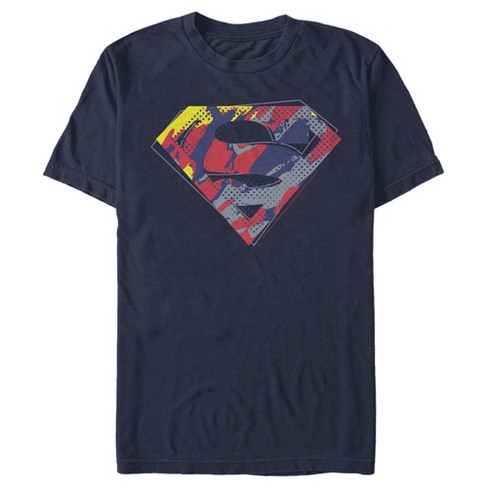 Men S Superman Logo Paint Splatter T Shirt Target