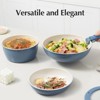 BRINJOY 5-Piece Ceramic Nonstick Cookware Set, Nonstick Kitchen Pot Set, Non-Toxic Nonstick Cookware Set with Removable Handles (Blue) - 4 of 4