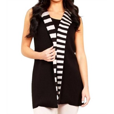 Women's Stripe Vest - Angel Apparel