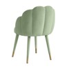 TOV Furniture Gardenia 19.3" Transitional Velvet Dining Chair in Moss Green - 4 of 4