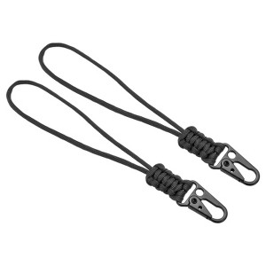Unique Bargains Keys Whistle Badge Holder Wrist Lanyard with Sling Clips 2 Pcs - 1 of 4
