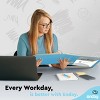 3 Ring Binder Clear View Cover with 2 Inside Pockets, Colored School Supplies Office and Home Binders – by Enday - 4 of 4