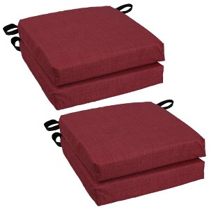 Blazing Needles, Set of 4 Outdoor Chair Cushions - 1 of 3