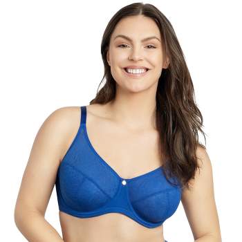 Paramour by Felina Women's Amaranth Cushioned Comfort Unlined Minimizer Bra  (Sparrow, 32DDD)