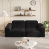 83.6'' Sparkling Chenille Modular Tufted 3-Seater Sofa with Deep Seat, Ergonomic Support, and No Assembly Required - 3 of 4