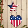 The Lakeside Collection Americana Metal Outdoor Wall Art - 3 of 4