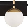 George Kovacs Alluria 24" Black and Gold 3-Light Modern Bath Light - 2 of 2
