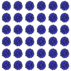 Unique Bargains Round Ball DIY Rhinestone Clay Beads for Jewelry Making 100 Pcs - 1 of 4