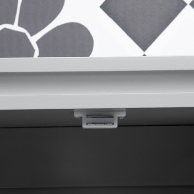 Gray MDF Over-the-Toilet Storage Cabinet with Adjustable Shelves