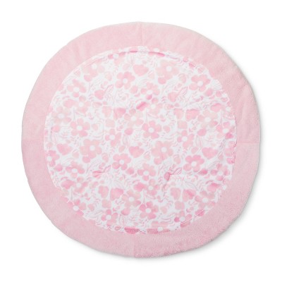 pink and grey play mat