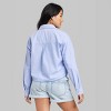 Women's Long Sleeve Cropped Button-Down Shirt - Wild Fable™ - image 3 of 3