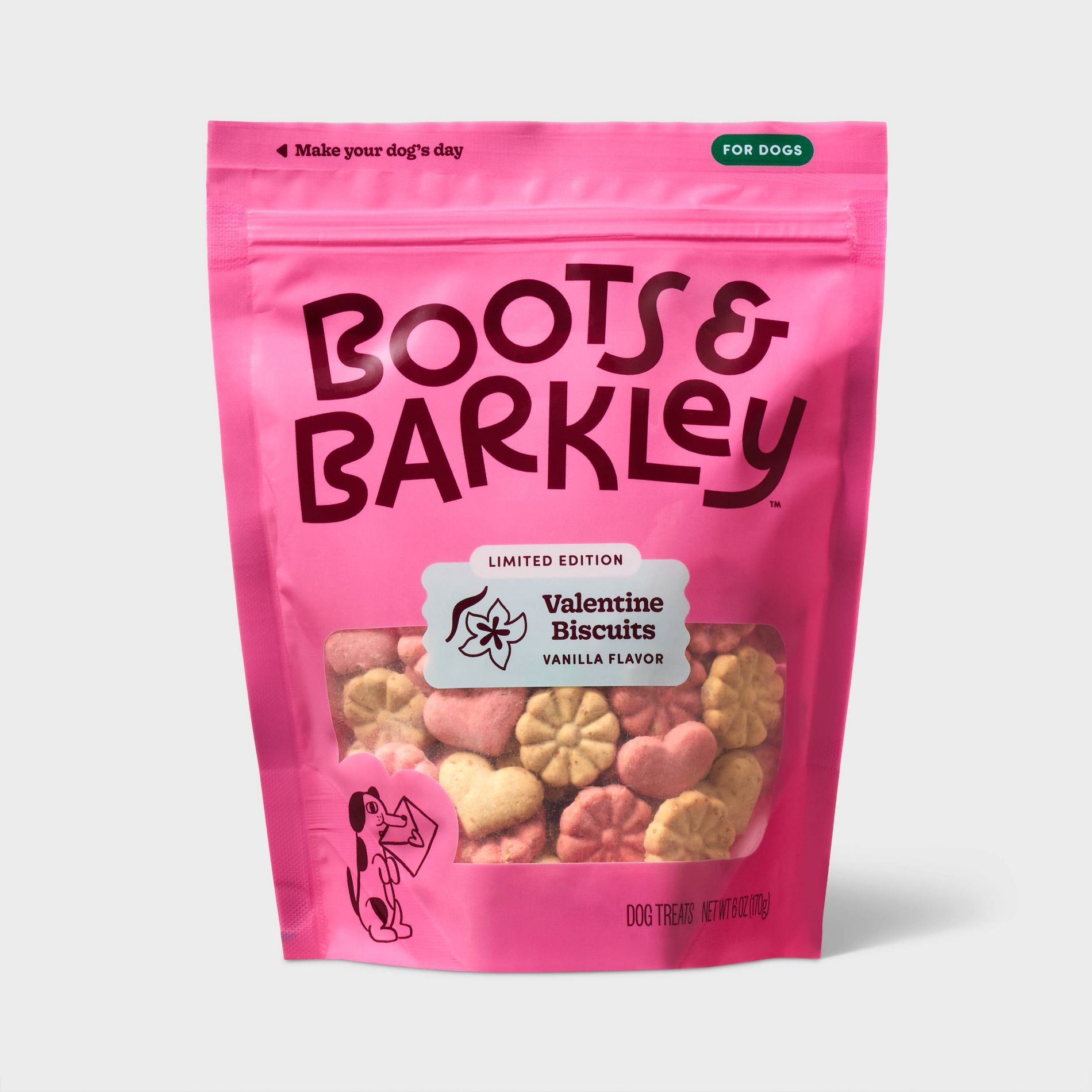 Valentine's Biscuits Vanilla Flavor Dog Treats - Boots & Barkley™ 6oz