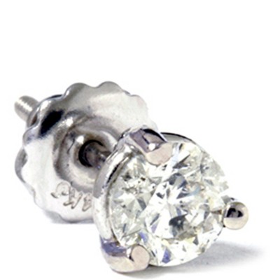 Pompeii3 1/2ct Martini Diamond Stud 14K White Gold
