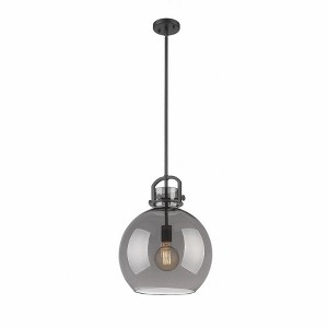 Newton Sphere - 1 Light Stem Hung Pendant In Industrial Style-19.63 Inches Tall and 14 Inches Wide - 1 of 1