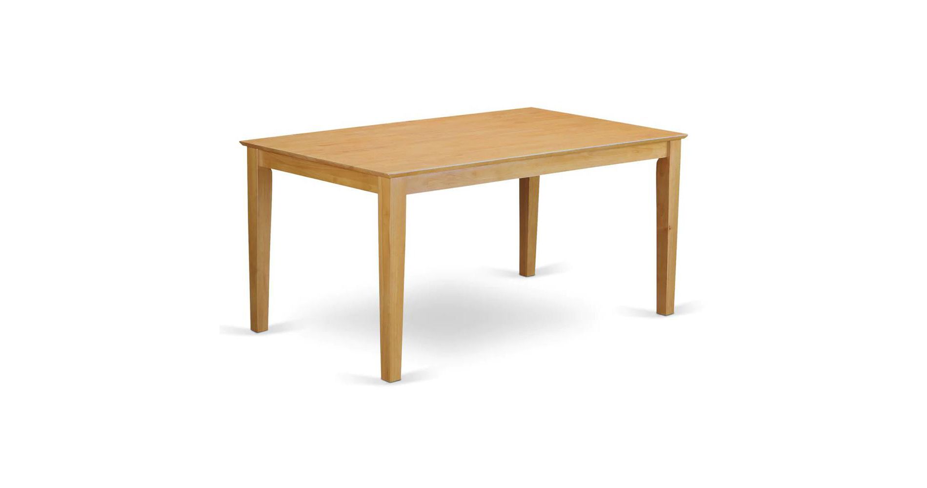 East West Furniture, Capri Rectangular Dining Table 36"x60" with Solid Wood Top In Cappuccino Finish