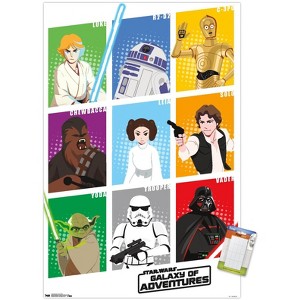 Trends International Star Wars: Saga - Galaxy Grid Unframed Wall Poster Prints - 1 of 4