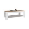 47.2" Cecil Coffee Table with Open Storage Shelf, Sleek Modern Design for Living Room or Lounge Area - 3 of 4
