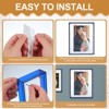 Unique Bargains Acrylic Wall Tabletop Display Floating Single Image Frame - 4 of 4