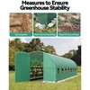 Greenhouse with Galvanized Steel Frame, Grow Tent Reinforced Green Cover & Climate Control ,for Maximum Plant Growth & Year-Round Gardening - 4 of 4