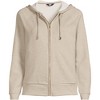Lands' End Women's Serious Sweats Relaxed Long Sleeve Full Zip Hoodie Sweatshirt - 3 of 4