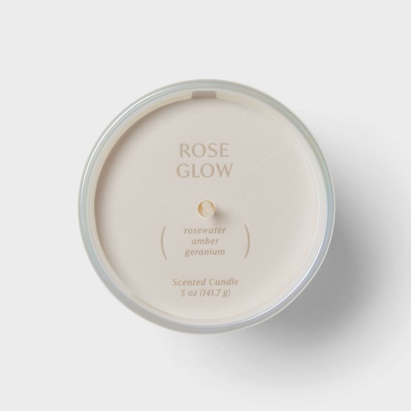 5oz Glass Jar Candle Rose Glow - Threshold&#8482;, 5 of 6