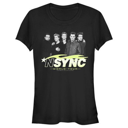 Juniors Womens Nsync World Tour Poster T-shirt - Black - Large : Target