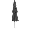 Ainfox 10FT 3 tier vented Outdoor Table Umbrella with Round Umbrella Base For Beach Market Backyard - 4 of 4