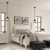 LNC Mocha 1-Lights 5.5" Farmhouse Square Kitchen Island Pendant  Lights, Antique Brown and Brushed Black with Clear Glass Shade - 4 of 4