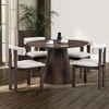 CAVINAS Dining Chairs Kitchen Chairs Set of 2 Boucle Upholstered Kitchen Side Chairs with Open Back for Kitchen - 3 of 4