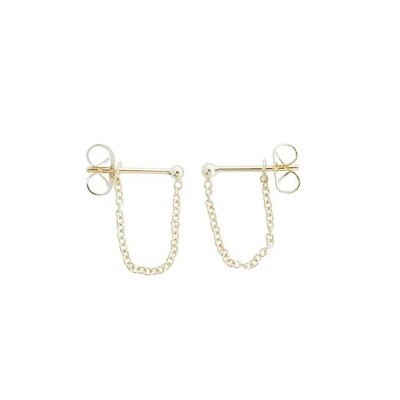 Chain Wrap Huggies in Gold, Rose Gold, Silver - Honeycat